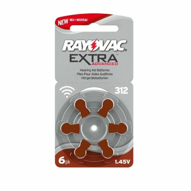 Rayovac Extra Advanced 312 1,45V Batteria Monouso per Apparecchio Acustico