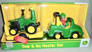 JUEGO DE REMOLQUE Y TRANSPORTE ERTL JOHN DEERE (U3) - Imagen 1 de 4
