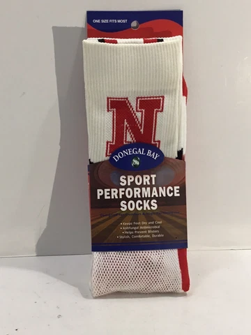 Nebraska Huskers Sport Performance Socks Donegal Bay OSFM NCAA Football Cover
