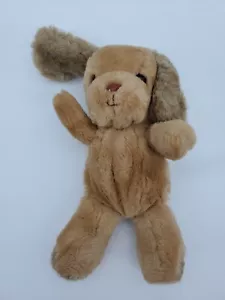 Russ Berrie Dunhill 9" Puppy Plush Stuffed 9" Tan Beige Taupe Dog No. 417 259 - Picture 1 of 7