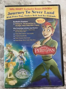 Peter Pan: Journey to Never Land with Peter Pan, Tinker Bell (DVD Bonus Disc) LN - Imagen 1 de 2