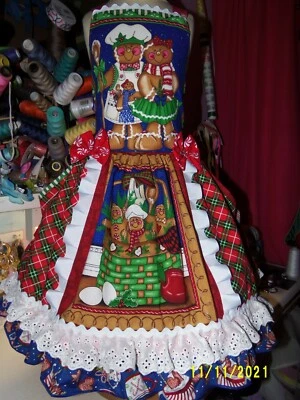 Gingerbread  Family Dad Mom and Kids  Dress   Size 8 Ruffles Christmas  - Image 1 of 4