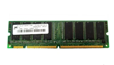 Micron PC133 128 MB 133 MHz DIMM SDRAM Memory Ram (MT8LSDT1664AG-133B1) - Image 1 of 3