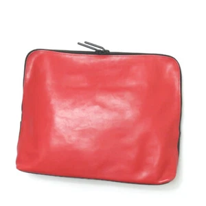 3.1 Phillip Lim Italy 31 Minute Bag Bicolor leather clutch bag Red / black - Picture 1 of 9