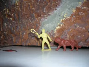 Juego Marx Vintage Super Circus Lion Tamer Tiger original goma/vinilo década de 1950 - Imagen 1 de 7