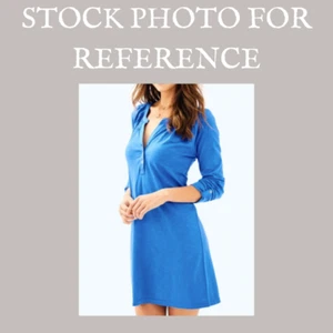 Lilly Pulitzer Sleeved Essie Dress In Bennet Blue 27678 Henley Women's Small - Picture 1 of 6