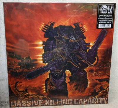 DISMEMBER ‎– Massive Killing Capacity (Yellow Orange Marbled Vinyl) - Image 1 of 3