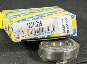 One (1) SNR 1201 G15 Self Aligning Bearing 12 MM ID Germany NEW - Picture 1 of 5