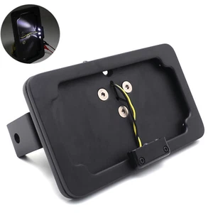Side-Mount Targa Piastra Supporto W/ LED Per Suzuki Gsxr 600 750 1000 Hayabusa - Foto 1 di 9