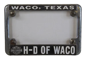 Harley Davidson of Waco Texas Metal License Plate Frame - Picture 1 of 6
