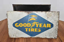 Vintage GOOD YEAR TIRES Metal Advertising Tire Holder Display Advertising SIGN