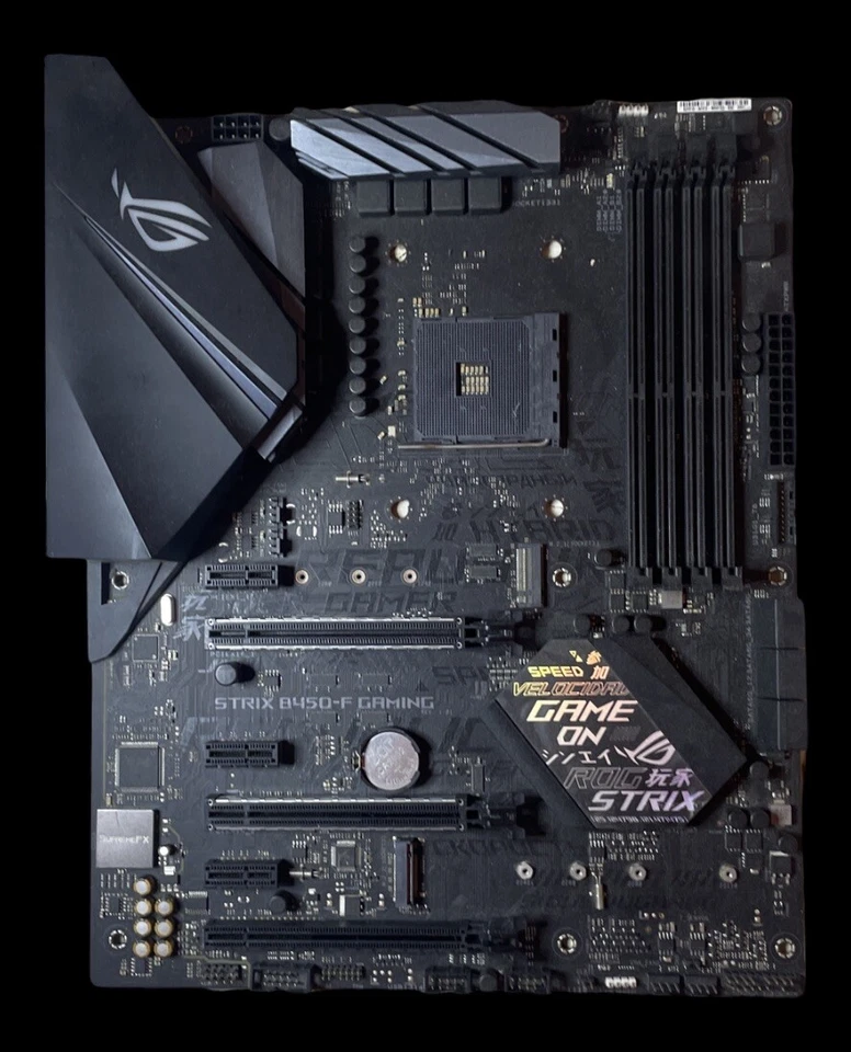 ASUS ROG STRIX B450-F Gaming AMD AM4 ATX scheda madre funzionante - Immagine 1 di 1