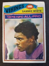 1977 Topps Sammie White Rookie #340 football card Minnesota Vikings