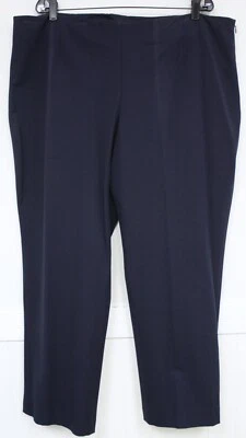 Pantalones Kate Hill Azul Marino Plus 20W Cremallera Mosca Caroline Calce Piernas Ajustadas Largo Completo Foto 1 de 4