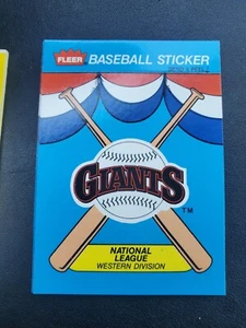 Vintage 80s San Francisco Giants Fleer Sticker baseball card  - Picture 1 of 1