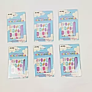 IScream Cheerful Clouds Nail Stickers 24 Nail Stickers 6X PACK - Picture 1 of 3