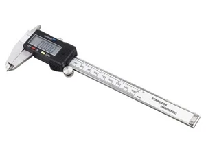 NEW Electronic Digital Caliper Stainless Steel Large LCD Screen 0-6 In With Case - Picture 1 of 9