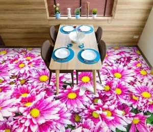 3D Purple Daisy G5211 Floor WallPaper Murals Wall Print Decal AJ Coco 2024 - Picture 1 of 5