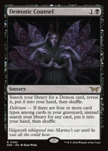 MTG - DEMONIC COUNSEL - Duskmourn (R) - Picture 1 of 1