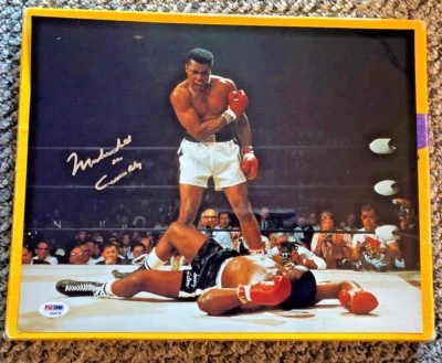MUHAMMAD ALI SIGNED CASSIUS CLAY 11 X 14 PHOTO PSA/DNA FULL LETTER - Image 1 of 2