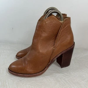 Dolce Vita Womens Shep Leather Block Heel Ankle Boots Sz 6 Festival Fall Y2K - Picture 1 of 20
