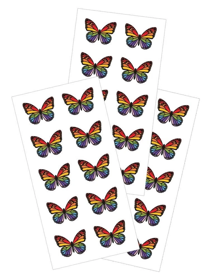 Álbum de recortes de manualidades de fiesta artesanías artesanías de papel para planificador pegatinas mariposa arco iris Foto 1 de 1
