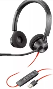 Plantronics Blackwire 3320 Wired Headset Dual-Ear (Stereo) with Boom Mic PC/Mac - Afbeelding 1 van 11