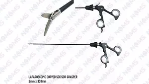Tijeras curvas laparoscópicas pinzas para hierba 5 mm x 330 mm tipo tienda inst quirúrgico - Imagen 1 de 11