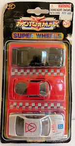 MOTORMAX LOT of 3 DIECAST METAL CARS RED FERRARI MERCEDES BLACK DATSUN Z-CAR - Picture 1 of 3