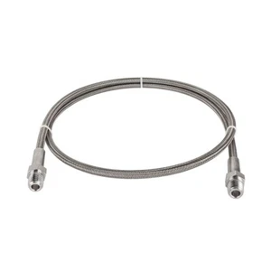 FITOK PTFE-Lined Stainless Steel Braided Hose 3/8 Male NPT 316 SS 60 in Long - Picture 1 of 5
