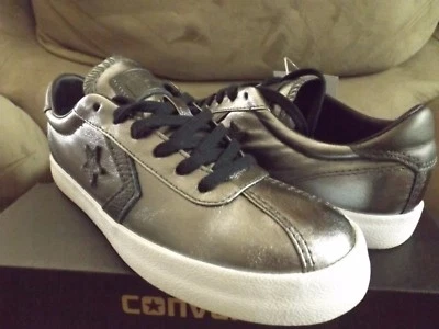 Converse Breakpoint Ox Metallic Low Top Women's Size 5 Black Pearl/White 555950C - Image 1 of 4
