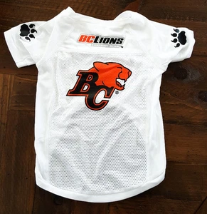 NEW BC LIONS CFL DOG PET MESH FOOTBALL JERSEY XL - Picture 1 of 1