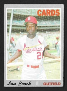 1970 Topps #330 LOU BROCK St. Louis Cardinals HOF -EX - Picture 1 of 2
