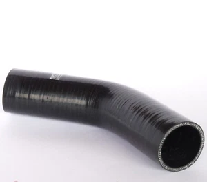 45 Grad Silikonbogen 45° ID 54mm Silikonschlauch Bogen Turbo Schlauch - SCHWARZ - Bild 1 von 6