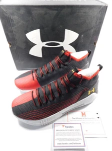 Maryland Terrapins Team Issued Under Armour Heat Seeker Black Size 15 Shoes COA - Picture 1 of 11