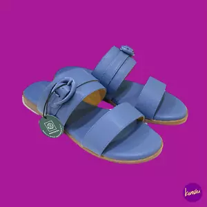 ROCKPORT Women's Yara Buckle Slides, Faux Leather Uppers, Blue, UK 5/EU 38 - Picture 1 of 6