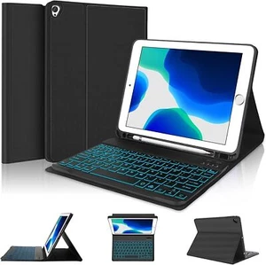 For iPad 10.2" 7th 8th 9th 10th Air 4 5 10.9" Pro 11 Backlit Keyboard Case Cover - Picture 1 of 28
