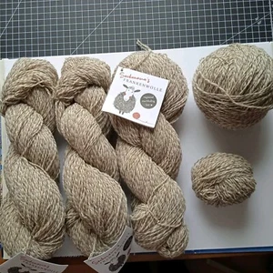 4x Wolle zum Stricken Schurwolle 400 g Frankenwolle Naturfarben - Bild 1 von 6