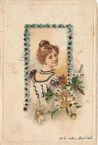 P.B. Schaaij-Rotterdam The Netherlands fashion embossed antique posted artist - Picture 1 of 2