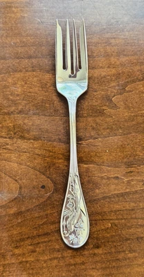 Tenedor de ensalada Audubon Jardín de plata esterlina Tiffany & Co  Foto 1 de 3