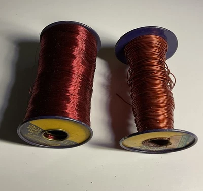 2 carretes de alambre magnético vintage empresas consolidadas 32 HP y 20 HP como se muestra Foto 1 de 4