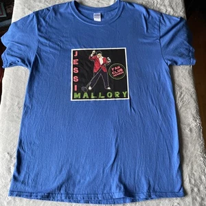 Jessie Mallory Drag King Elvis Tribute Performer Maine T Shirt Sz L 100% Cotton - Picture 1 of 6
