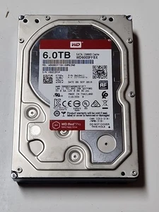WD FESTPLATTE WD RED PRO WD6003FFBX 6TB 7200U/min 256MB CACHE SATA III 3.5" Zoll - Afbeelding 1 van 3
