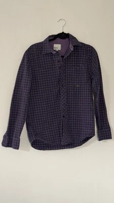 WESC Small Purple Plaid Skater Button Down - Image 1 of 4