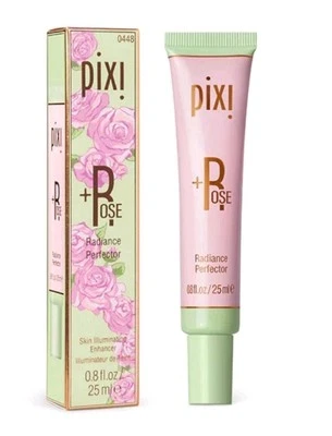 New Pixi + Rose Radiance Perfector Skin Highlighter Primer - Pink Pearl 25ml - Image 1 of 4