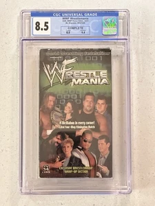 WWF WrestleMania VHS - CGC Universal Grade 8.5 - Picture 1 of 2