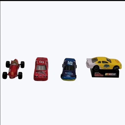 Vintage 90s Micro Machines 4 Race Cars 3 Nascar & 1 Indy Style Car - Image 1 of 4