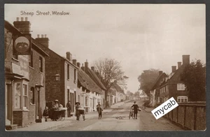 Postcard Winslow nr Buckingham Buckinghamshire village pub Sheep Street early RP - Picture 1 of 2