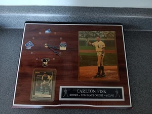 Coole 1993 Chicago White Sox Carlton Fisk Uhr Plakette.  - Bild 1 von 14