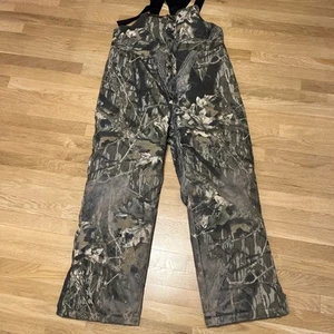 Columbia Overalls Mens Large Camo Mossy Oak Break Up Camouflage Hunting Bib - Picture 1 of 23